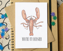 Funny "You're My Lobster" Love Card