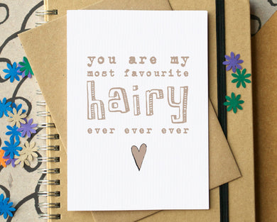 My Favourite Hairy Ever Card