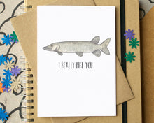 Funny "I Really Pike You" Friendship Card